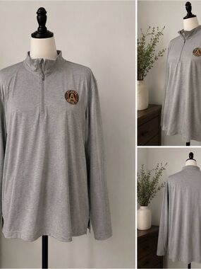 Atlanta United FC Gray Quarter Zip Pullover XXXL | MLS